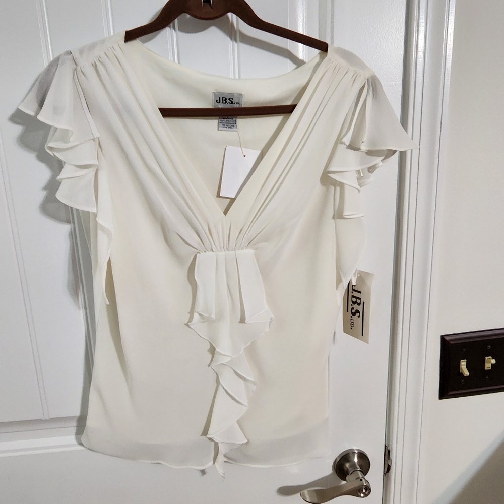 Cream Blouse size large